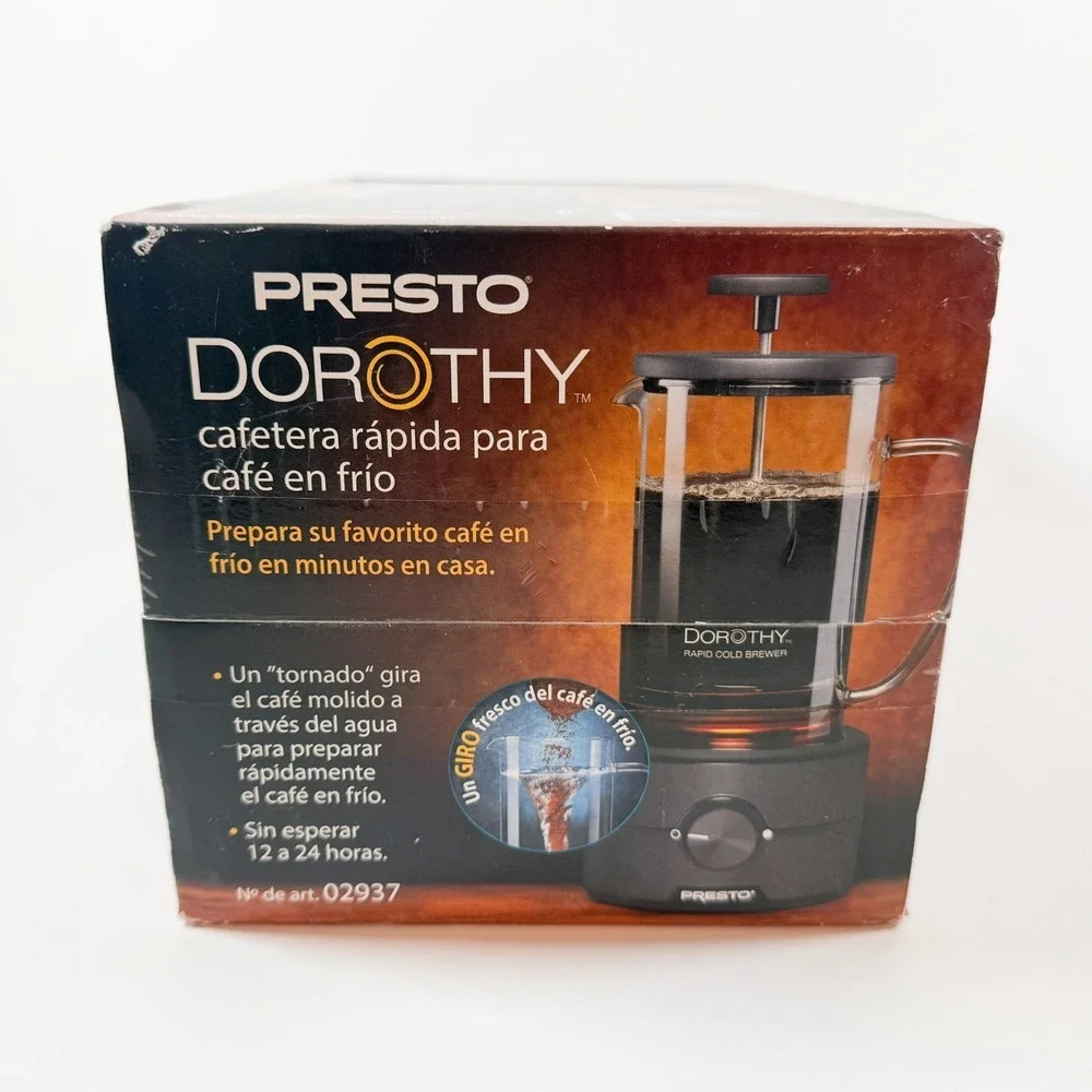 Presto Dorothy Cold Brew Coffee Maker Rapid Cold Brewer / Iced Coffee Maker